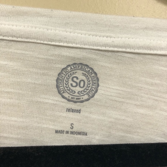 Blue and White Baseball Tee - Picture 3 of 4